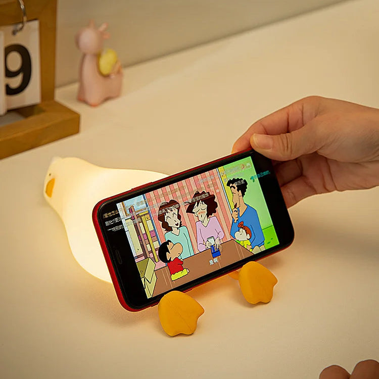 Veilleuse canard support téléphone 