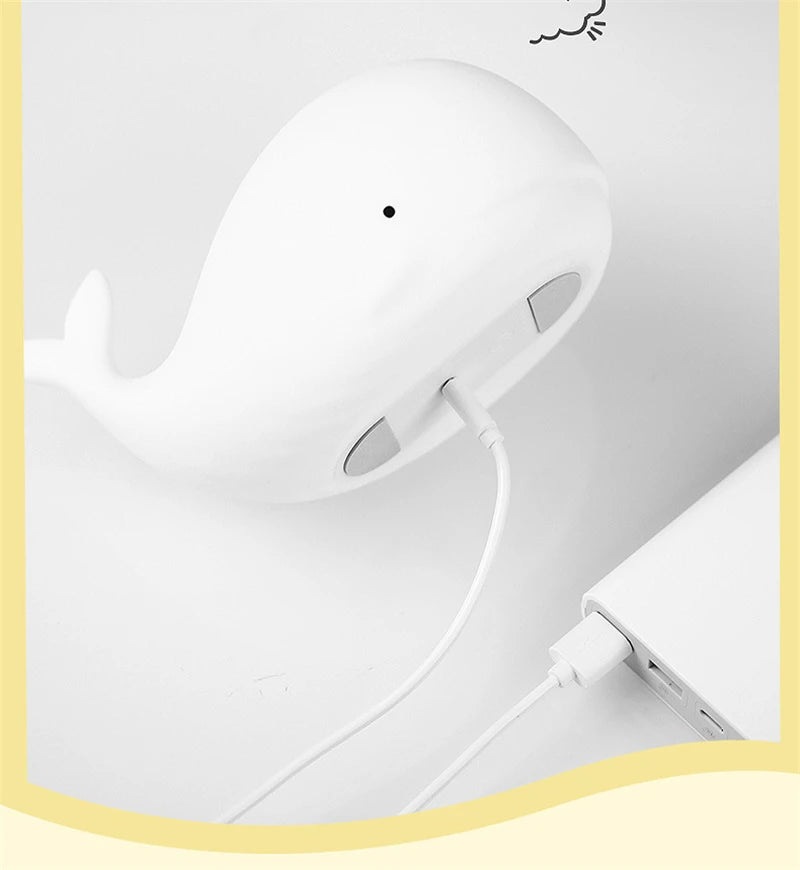 Veilleuse baleine rechargeable 