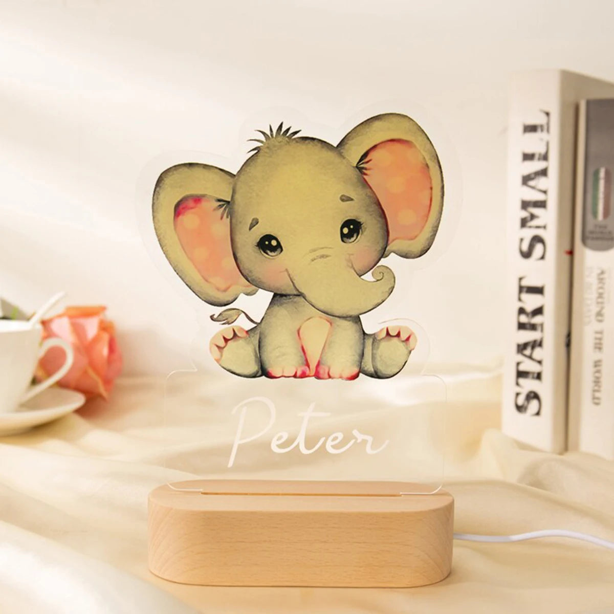 Veilleuse personnalisable éléphant 