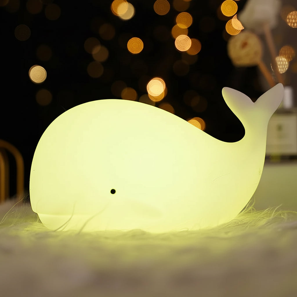 Veilleuse baleine vert
