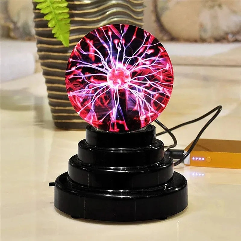 Veilleuse boule plasma rechargeables 