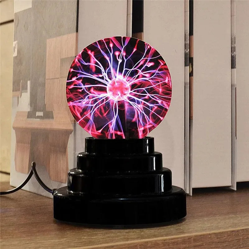 Veilleuse boule plasma rouge