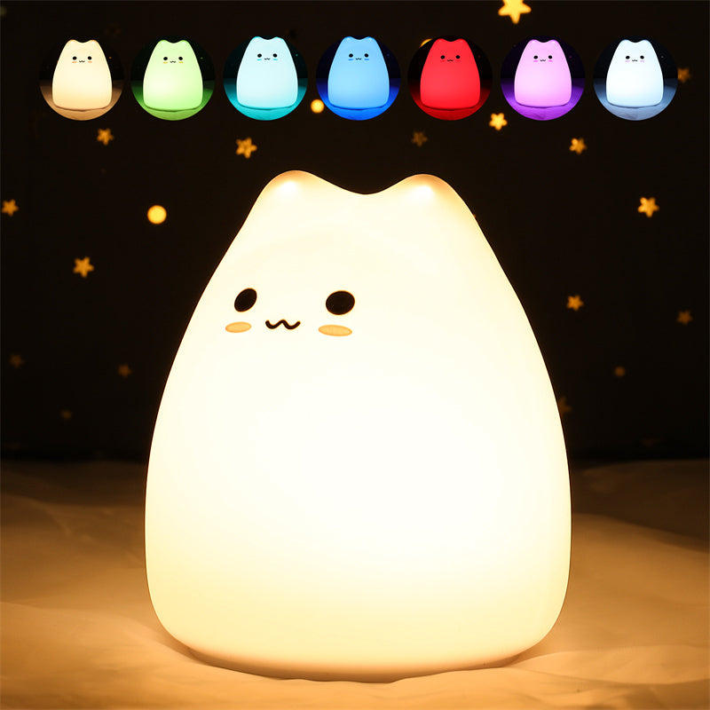 Veilleuse chat multicouleurs