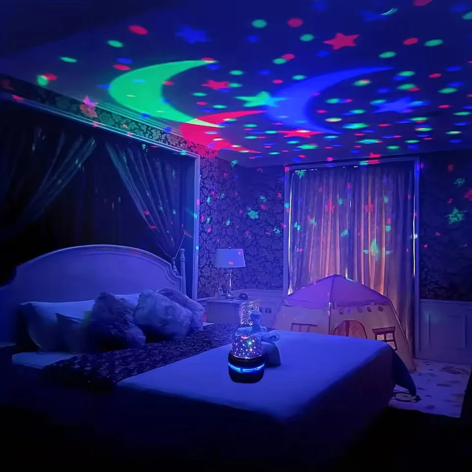 Veilleuse d'etoile projection chambre
