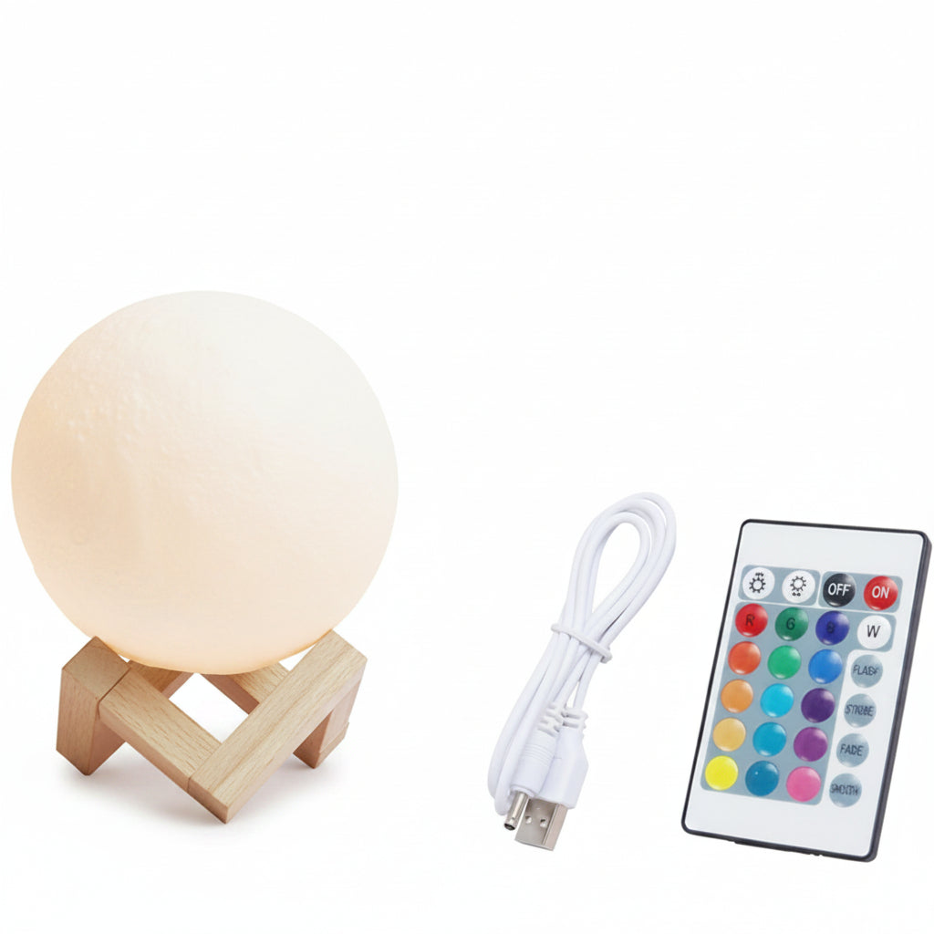 Veilleuse lune télécommande 