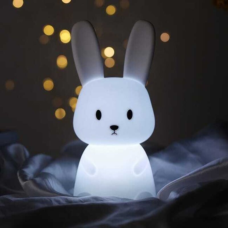 Veilleuse en silicone blanc